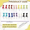20Pcs 10 Colors 2MM Flat Faux Suede Cord Necklace Making with Findings NJEW-LP0007-08A-2
