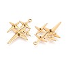 304 Stainless Steel Pendants STAS-T065-05G-2
