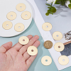 12Pcs Brass Flat Washers KK-FH0008-14-3