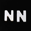 Natural Freshwater Shell Letter Charms BSHE-ZX007-02N-1