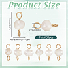 30Pcs Natural Cultured Freshwater Pearl Connector Charms PALLOY-SC00005-2
