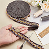 10 Yards Polyester Rhombus Ribbon for Jewelry Making OCOR-GA0002-12-3