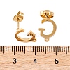 Ion Plating(IP) 304 Stainless Steel Stud Earrings FIND-Q103-01G-G-3