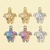 6Pcs 3 Colors 201 Stainless Steel Pendants STAS-FS0001-31-1