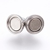 Tarnish Resistant 304 Stainless Steel Magnetic Clasps with Loops LS-STAS-K006-6mm-04C-3