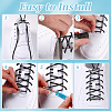 2 Sets 2 Colors Alloy Spring Buckles FIND-GA0003-79-3