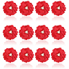 Polyester & Alloy & Acrylic & Abs Flower Ornament Accessories DIY-WH0588-78A-1