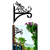 Iron Hanging Plant Hanger Bracket HJEW-WH0095-013-9