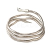 Adjustable Iron Snake Wrap Bangles BJEW-U004-03A-P-3