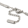 304 Stainless Steel Snake Chain Necklaces NJEW-P311-02B-P-3