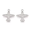 Alloy & Crystal Rhinestone Pendants PALLOY-T095-07P-1