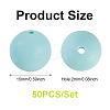 50Pcs Food Grade Eco-Friendly Silicone Beads SIL-TA0002-89J-3