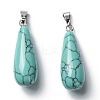 Synthetic Turquoise Pendants G-F707-12-2