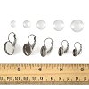 25Pcs 5 Styles 304 Stainless Steel Leverback Earring Settings STAS-FS0002-10-5
