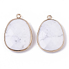 Natural Howlite Pendants G-T131-08I-2