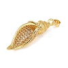 Brass Micro Pave Cubic Zirconia Pendants KK-A260-02G-2
