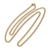 Ion Plating(IP) 304 Stainless Steel Curb Chain Necklaces NJEW-D065-01G-1