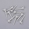 304 Stainless Steel Ball Stud Earrings Findings STAS-P227-17S-1
