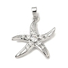 Brass Micro Pave Clear Cubic Zirconia Pendants KK-H254-12P-1