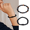 Natural Mixed Gemstone Stretch Bracelets BJEW-LP0001-25D-1