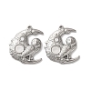 304 Stainless Steel Pendant Rhinestone Settings STAS-A124-04P-1