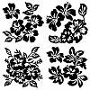 4Pcs 4 Styles PET Waterproof Self-adhesive Car Stickers DIY-WH0308-225A-090-1