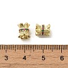 Rack Plating Brass Pave Cubic Zirconia Beads KK-D100-07KCG-3