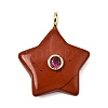 Natural & Synthetic Mixed Stone Pendants G-Z157-01G-2