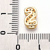 Brass Micro Pave Cubic Zirconia Charms KK-N254-217G-S-3
