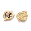 304 Stainless Steel and Enamel Pendants STAS-T068-84A-2