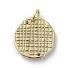 Brass Micro Pave Cubic Zirconia Pendants ZIRC-G157-03E-01G-2