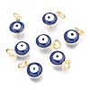 Brass Enamel Beads LS-X-KK-B024-02G-E-1