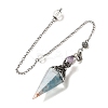 Resin Bullet Dowsing Pendulum Big Pendants G-H058-01AS-08-1