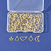 60Pcs 5 Styles 304 Stainless Steel Charms STAS-FS0001-87-8