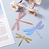 12Sets 6 Style PVC 3D Imitation Hollow Out Dragonfly Wall Stickers DIY-CF0001-04-6