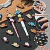 20Pcs 4 Colors Cowboy Hat Food Grade Eco-Friendly Silicone Focal Beads SIL-CJ0002-10-3