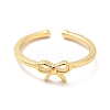Brass Bowknot Open Cuff Ring for Women LS-KK-H434-25G-1