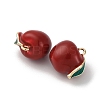 Brass Enamel Charms KK-F903-01C-G-2