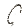 304 Stainless Steel Open Cuff Bangles for Woman BJEW-M113-02P-4