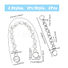 Plastic Pearl Alloy Phone Hand Strap Chains FIND-WH0260-55P-2