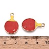 Alloy & Enamel Pendants ENAM-T021-44G-3