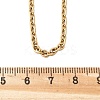 304 Stainless Steel Cable Chain Necklace Making STAS-P045-02G-4