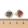 Glass Rhinestone Charms KK-F862-45G-4
