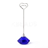 Diamond Shape Glass Name Card Holder DJEW-F009-A01-1