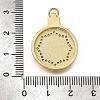 Brass Micro Pave Cubic Zirconia Shell Pendants KK-D328-17G-3