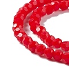 Faceted(32 Facets) Glass Beads Strands EGLA-J042-35A-05-3
