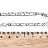 Tarnish Resistant 304 Stainless Steel Figaro Chain Bracelets BJEW-I274-03S-3