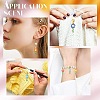 50Pcs 5 Colors Flower Glass Seed Bead Pendant Decorations HJEW-CJ0001-09-7