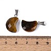 Natural Tiger Eye Pendants G-N349-02E-P-3