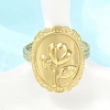 304 Stainless Steel Cuff Open Rings for Women LS-RJEW-A102-05G-1